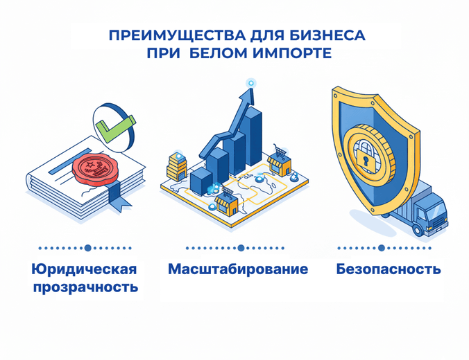 Инфографика: преимущества белого импорта для бизнеса
